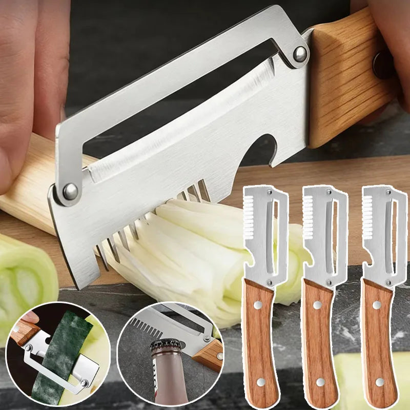 Multifunctional Kitchen Slicer & Bottle Opener | Veggie Cutter Kitchen Slicer Tool Babs