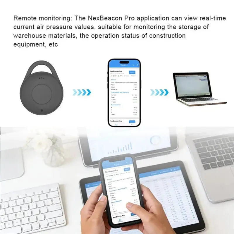 BLE 6.2 Bluetooth Beacon NRF54L – Barometer & Asset Tracker Bluetooth Beacon Tracker Babs