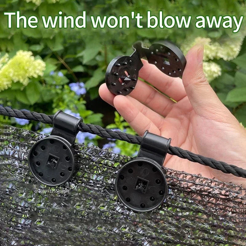 Greenhouse Shade Cloth Clips 50/100 Pack – Heavy Duty Lock Grip Garden Fabric Clips Babs