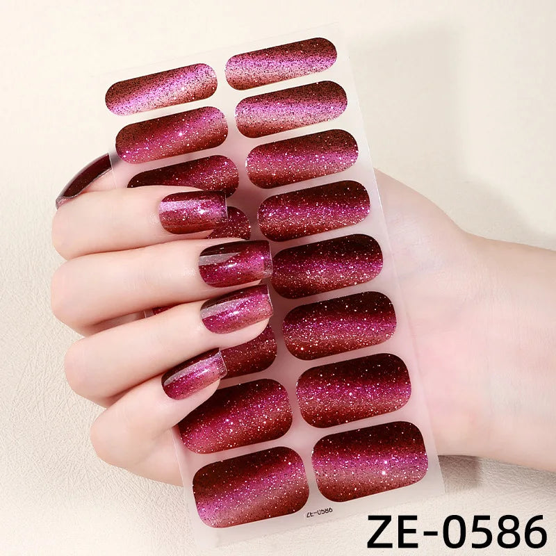 Cat Eye Nail Stickers – Self-Adhesive DIY Manicure Decals Nail Art Stickers Babs ZE-0586