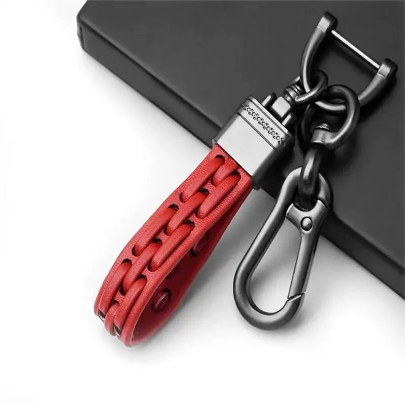 Creative Leather Car Keychain Ring – Gift for Car & Motorcycle Keys Leather Car Keychain Babs