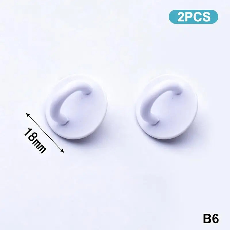 2pcs Adhesive Metal Phone Charm Holder & Keychain Hook Phone Charm Holder Babs B6