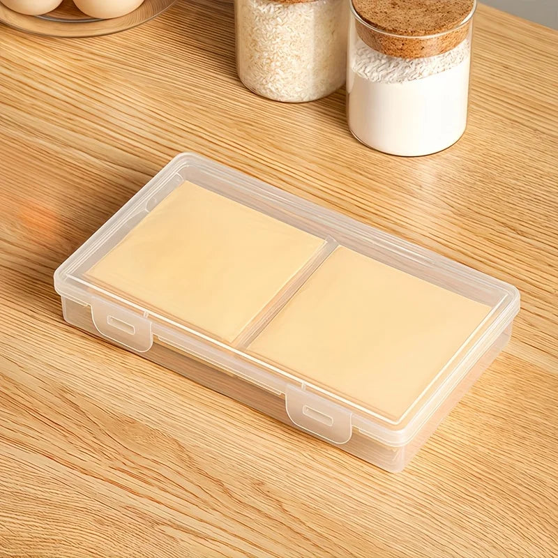 Transparent Cheese Storage Box | Snap-On Seal, Fridge Organizer Food Storage Container Babs