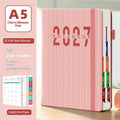2027 Daily Planner – 365-Day Time Management Calendar Waterproof Daily Planner Calendar Babs Pink