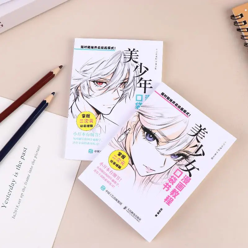 Manga Drawing Tutorial Pocket Book – Anime Hairstyle Guide Manga Tutorial Book Babs