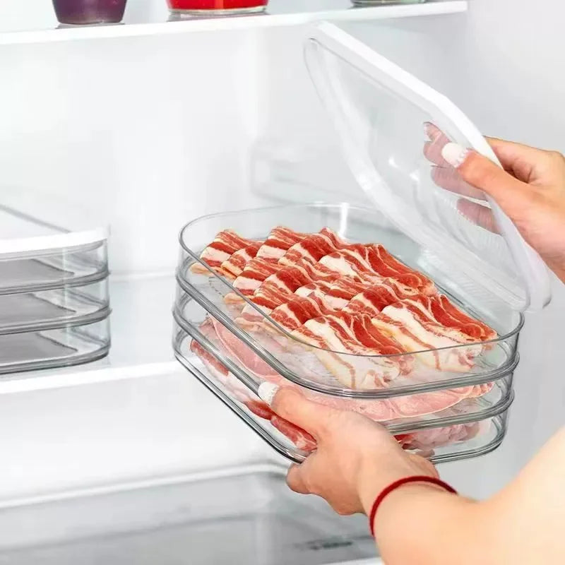 Stackable Deli Meat & Cold Cuts Storage Containers w/ Lids Food Storage Container Babs