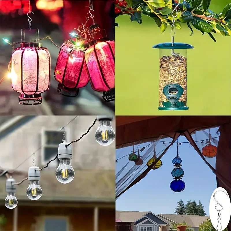 360° Rotating Stainless Steel Hooks for Wind Chimes & Decor Rotating Hanging Hook Babs