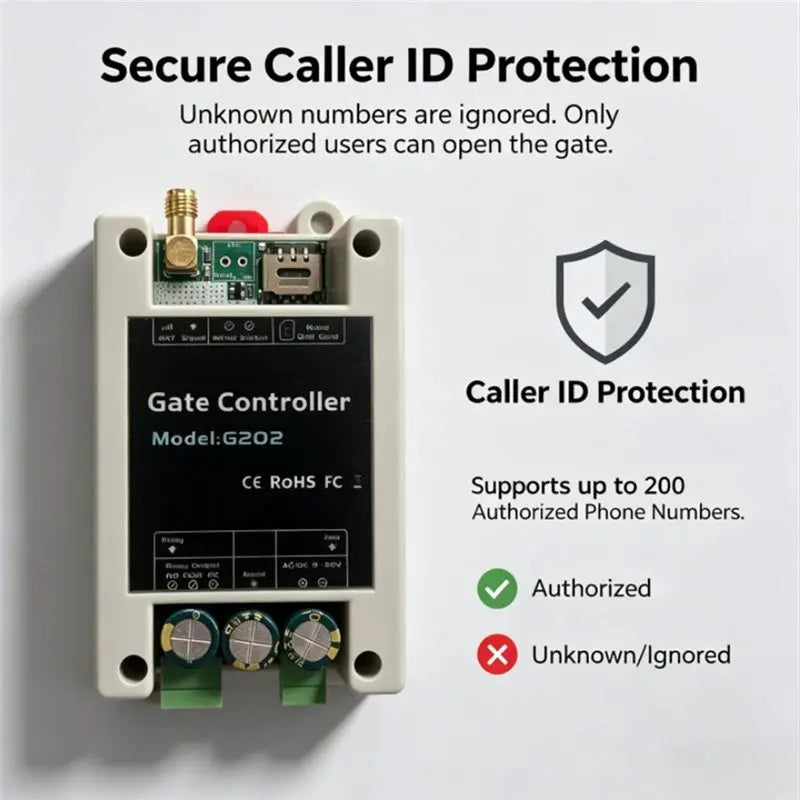 4G GSM Access Controller – Remote SMS Gate & Door Switch GSM Access Controller Babs