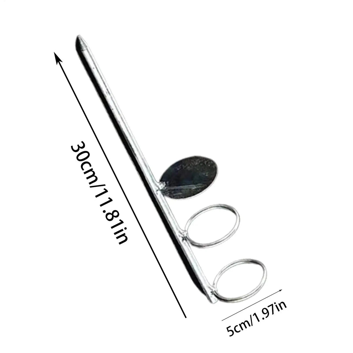 Stainless Steel Fishing Rod Ground Stake Holder 30/37cm Fishing Rod Holder Babs