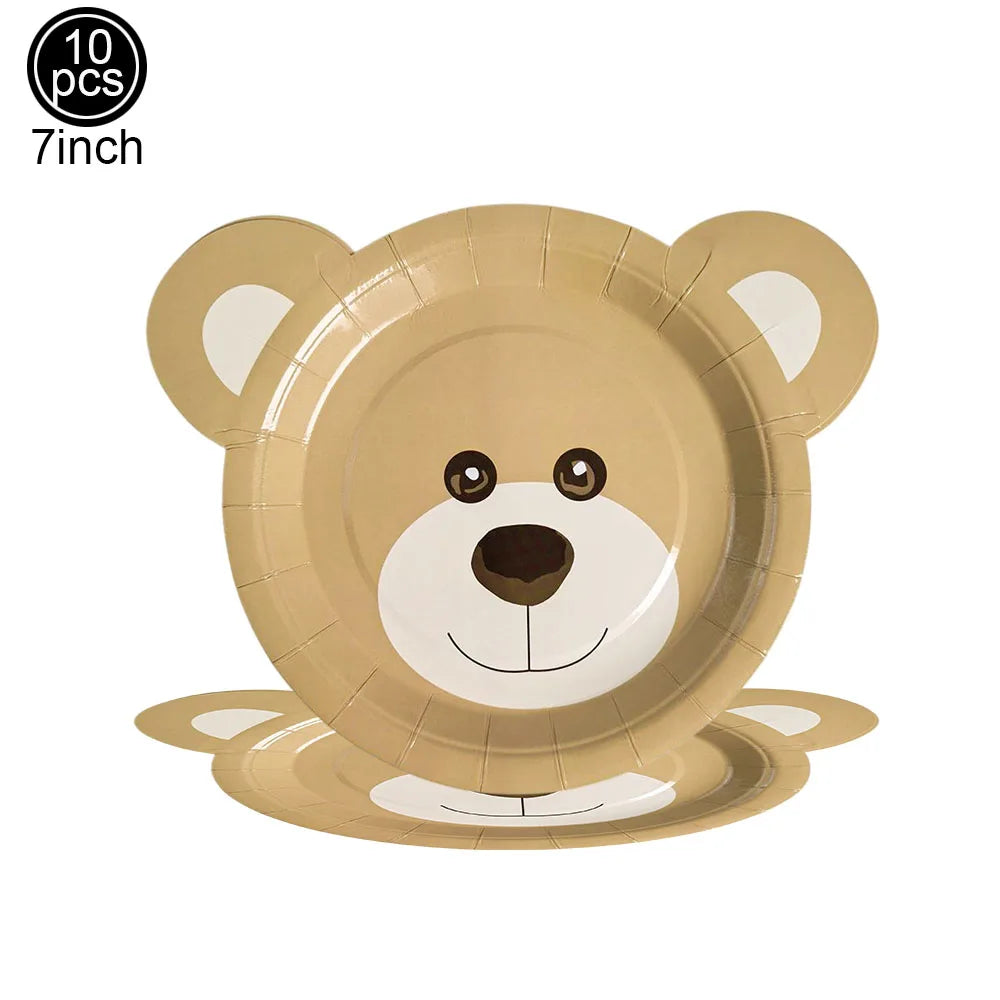 Teddy Bear Party Supplies – Plates, Napkins, Balloon & Decor Party Supplies Set Babs Deep Sapphire
