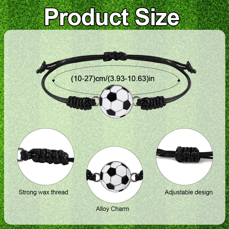 Soccer Charm Bracelets Kids Party Favors 5/10 Pack Kids Party Favors Babs