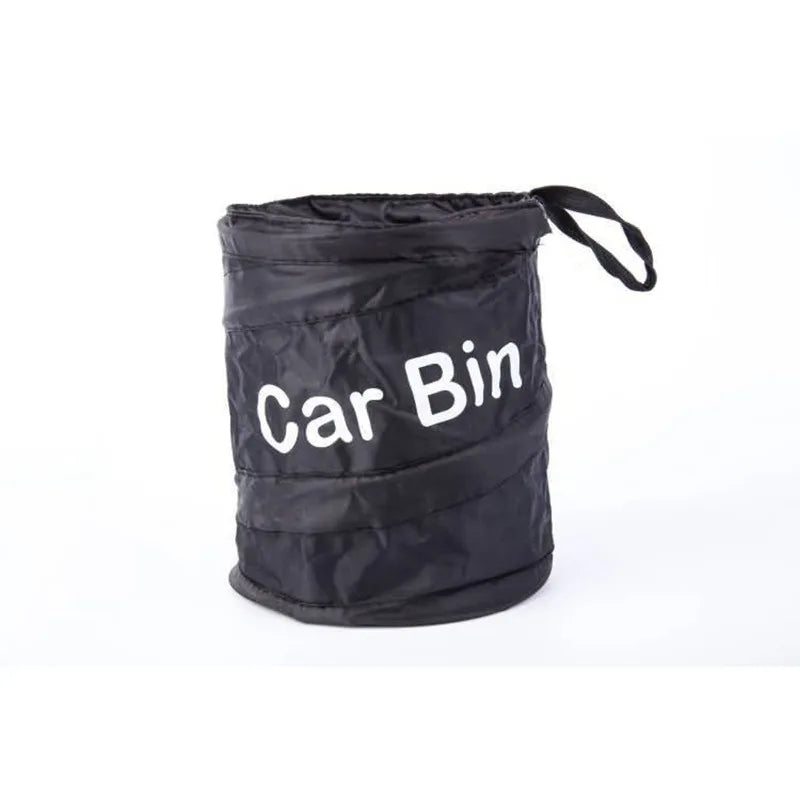 Collapsible Car Trash Can – Oxford Cloth, Universal Fit Car Trash Can Babs With Printing