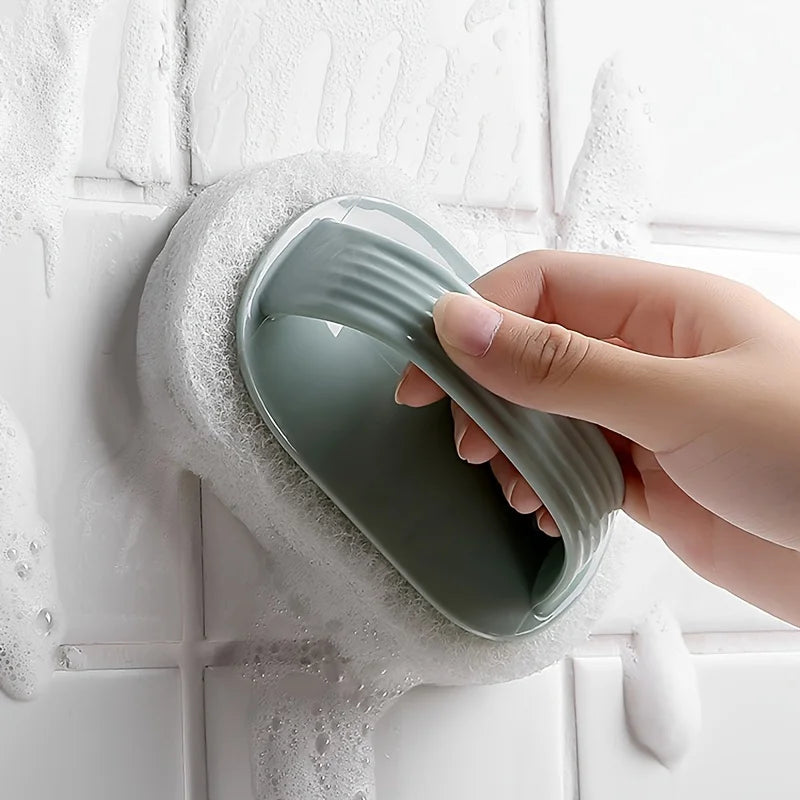 Magic Sponge Bathtub Brush with Handle | Bathroom Cleaner Sponge Cleaning Brush Babs