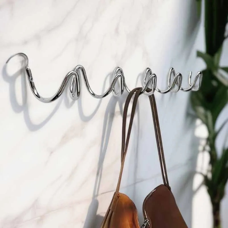 Metal Wall Coat Rack – 6-Hook Iron Organizer & Home Décor Wall Coat Rack Babs