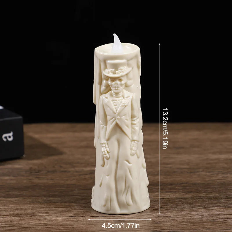 Bride & Groom LED Candle Set – Halloween & Wedding Décor LED Decorative Candles Babs