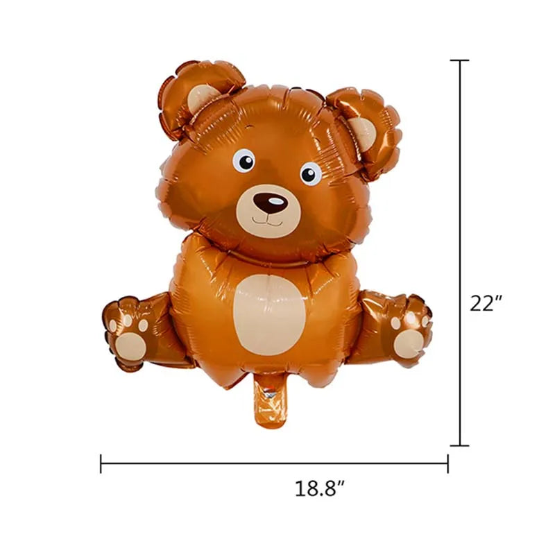 35-Inch Little Bear Foil Balloon – Baby Shower & Party Decor