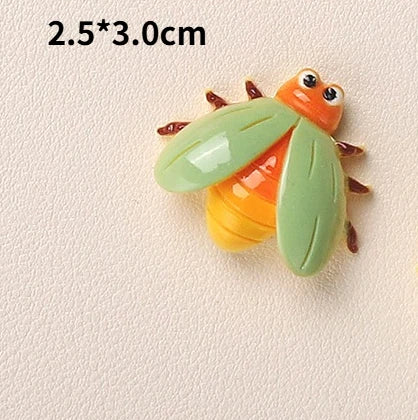 Resin Insect Fridge Magnets – Butterfly, Bee & Ladybug Décor Decorative Fridge Magnets Babs 1Pc 3