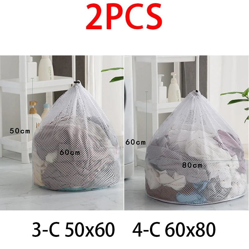 Mesh Laundry Bag for Washing Machine – Reusable Net Wash Bag Mesh Laundry Bag Babs 2pcs 3-C 4-C