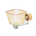 Magnetic Bird Feeder Cage Bowl – Transparent Anti-Splash Bird Cage Feeder Babs Yellow