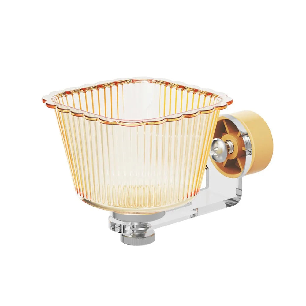 Magnetic Bird Feeder Cage Bowl – Transparent Anti-Splash Bird Cage Feeder Babs Yellow