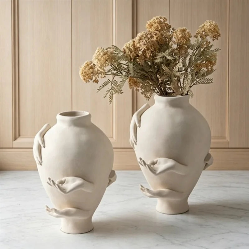 Nordic Resin Decorative Vase – Modern Living Room Centerpiece Decorative Resin Vase Babs