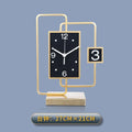 Luxury Gold Metal 3D Desk & Wall Clock – Modern Home Décor Decorative Desk Clock Babs Table Clock