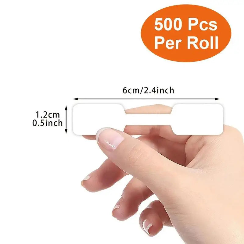 White Self-Adhesive Jewelry Price Tags – Thank You Roll Craft Label Stickers Babs