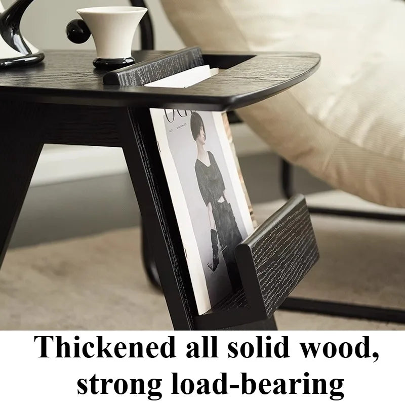 Nordic Solid Wood Coffee Table with Storage | Modern Style Solid Wood Coffee Table Babs