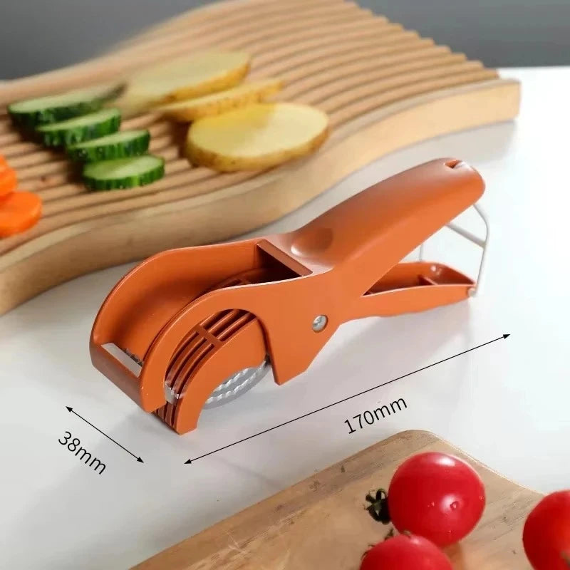 Stainless Steel Vegetable & Fruit Slicer | Kitchen Slicing Tool Vegetable Slicer Babs B