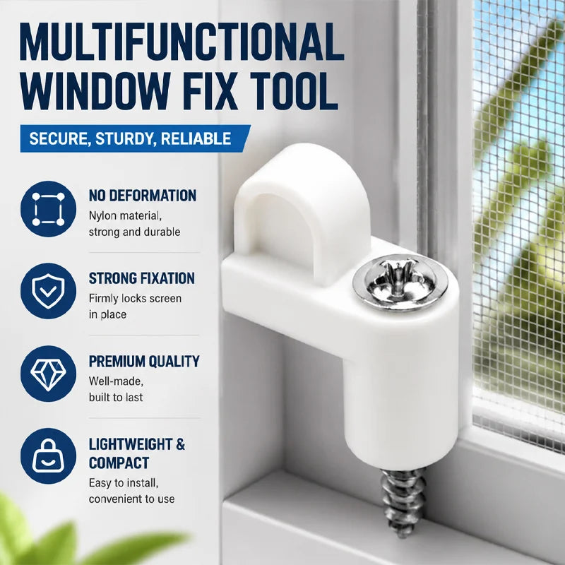Plastic Window Screen Clips for Mosquito Net – Easy Fixing Clamps Window Screen Clips Babs