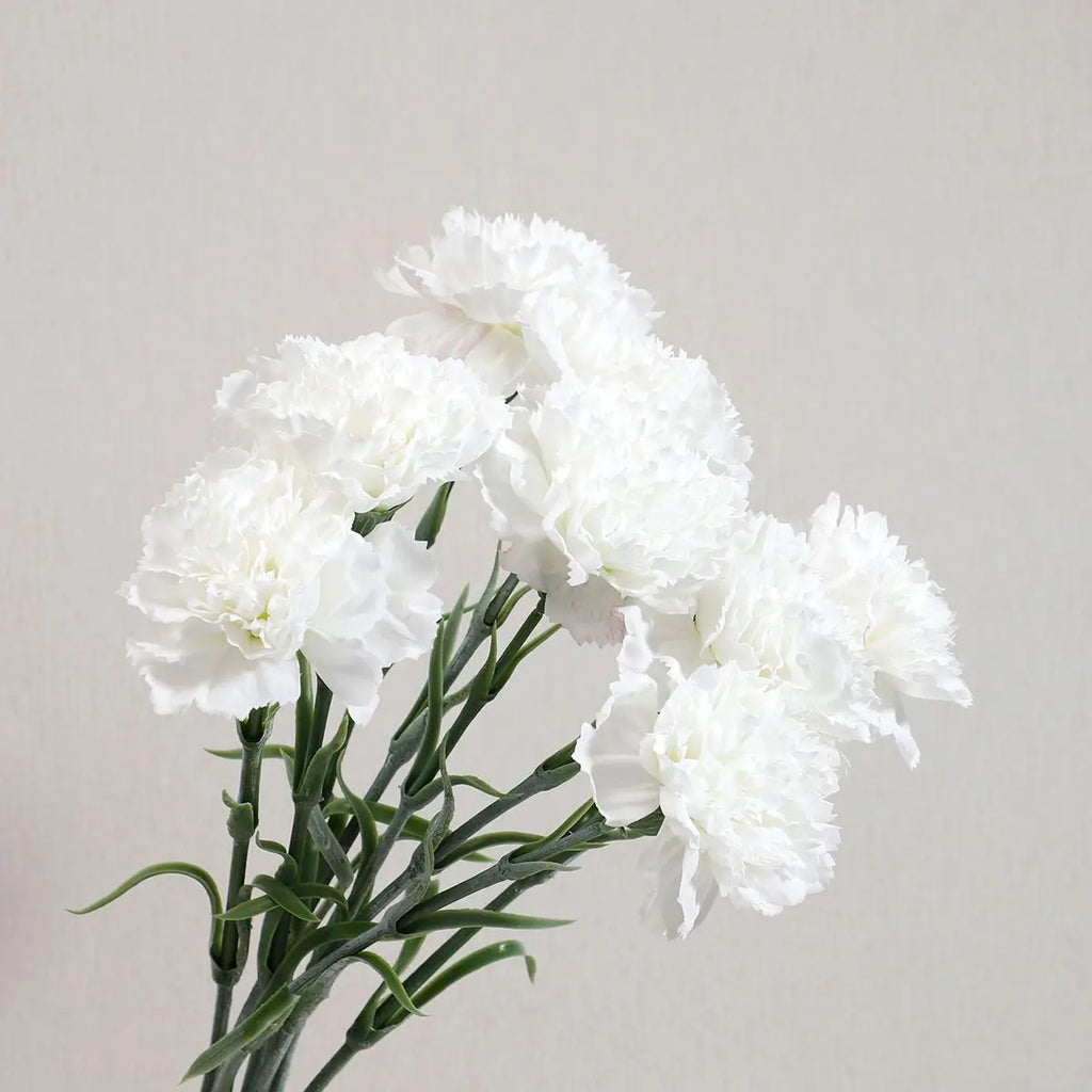 Silk Carnation Artificial Flowers 6/12 Stems – Wedding & Home Artificial Silk Flowers Babs