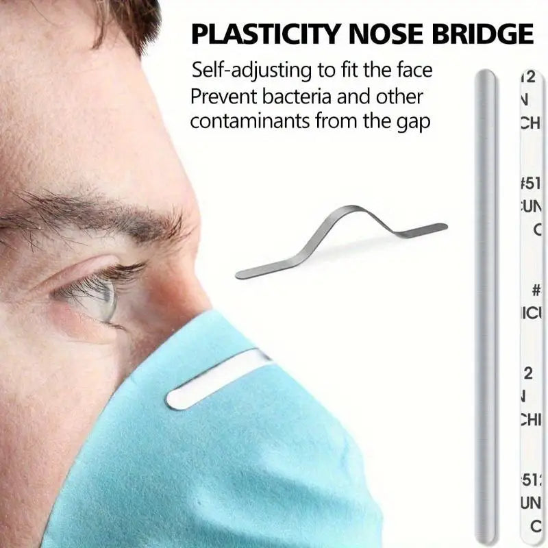 Aluminum Mask Nose Bridge Strips 100/200pcs – Adjustable Mask Accessories Babs