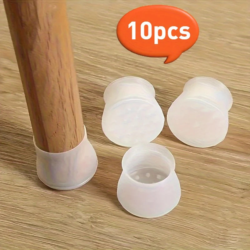 10pcs Silicone Chair Leg Covers – Anti-Slip Furniture Foot Pads Furniture Leg Covers Babs 10pcs