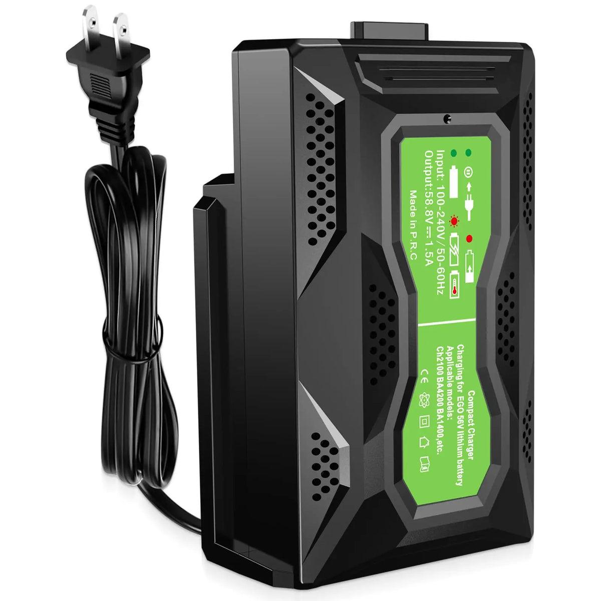 Portable Fast Charger for EGO 56V Batteries – CH3200 & CH5500 Battery Charger Babs US plug For EGO