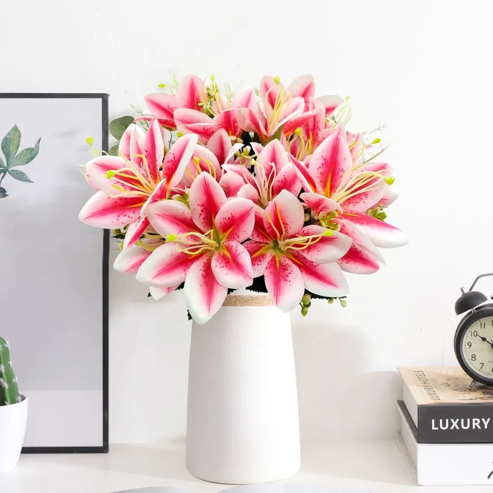 35cm Silk Orchid Artificial Flower Bouquet – Wedding & Home Decor Artificial Flower Bouquet Babs