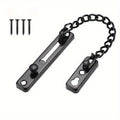 Heavy Duty Stainless Steel Door Chain Lock Security Guard Door Chain Lock Babs Black