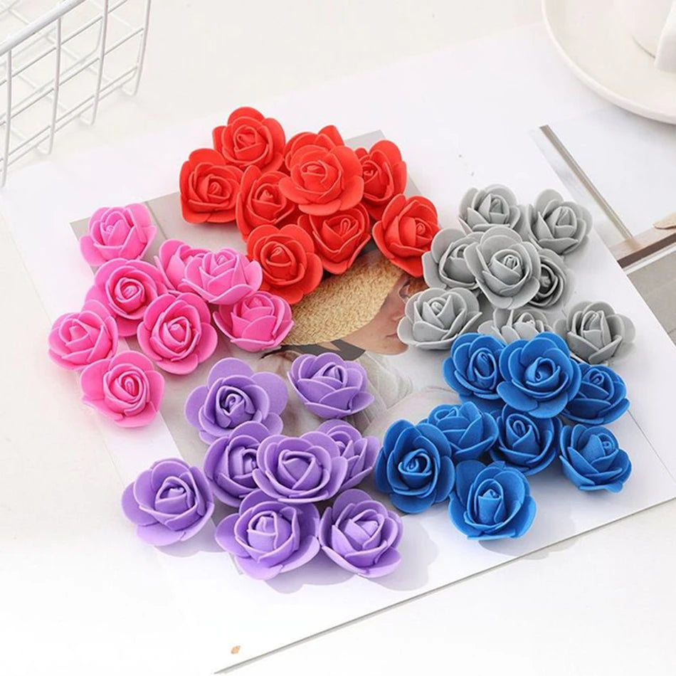 PE Foam Rose Heads – DIY Wedding Bouquet & Home Décor Artificial Flower Heads Babs