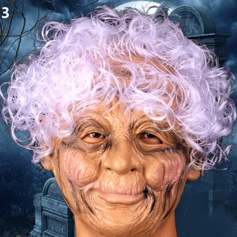 Latex Full Face Witch Mask – Halloween Cosplay Costume Prop Costume Mask Babs