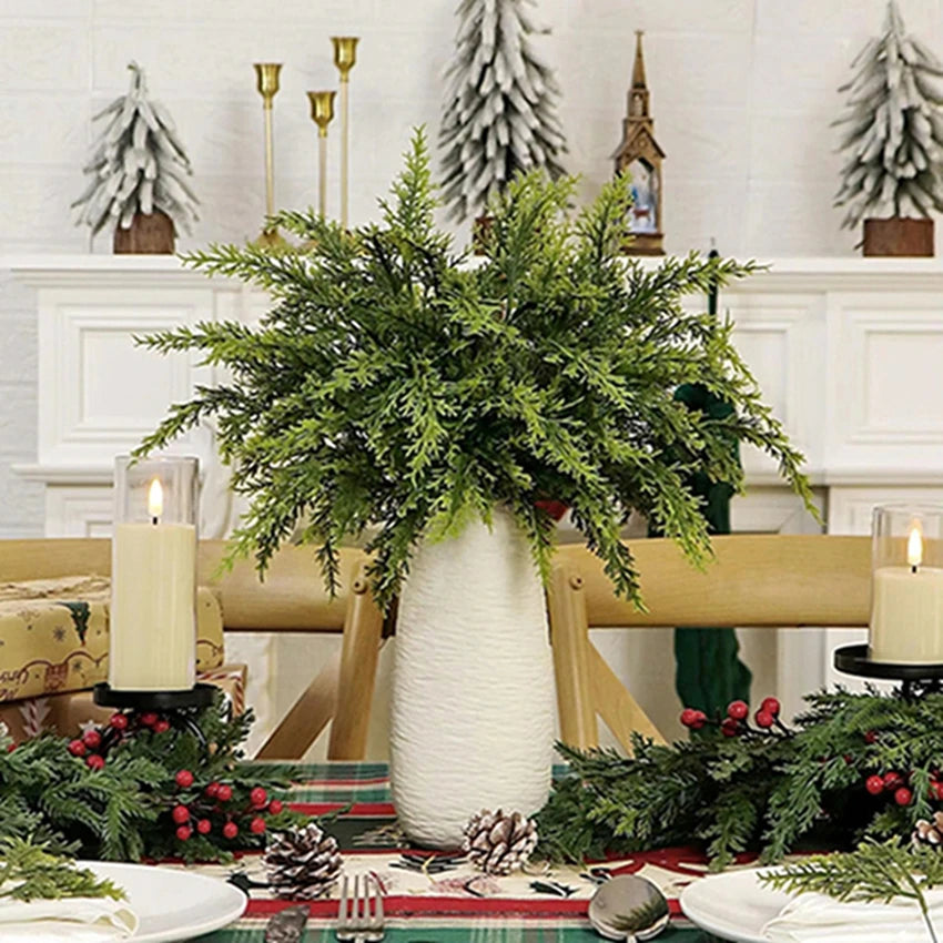 Artificial Cypress Branch 15" – Faux Plant for Home & Wedding Décor Artificial Plant Branch Babs