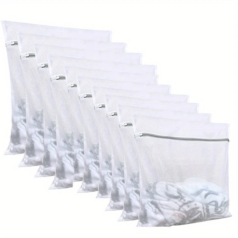 Mesh Laundry Bags 10/5 Pack – Strong Zipper for Delicates Mesh Laundry Bags Babs 10 Pcs
