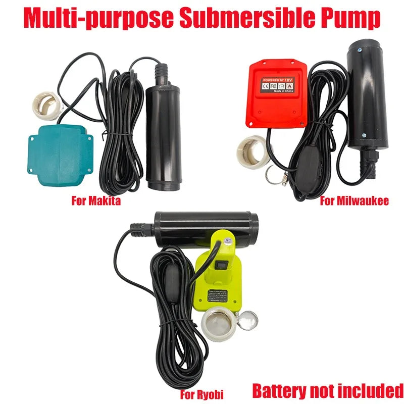 Cordless Submersible Water Pump – 18/20V Battery Compatible Submersible Water Pump Babs