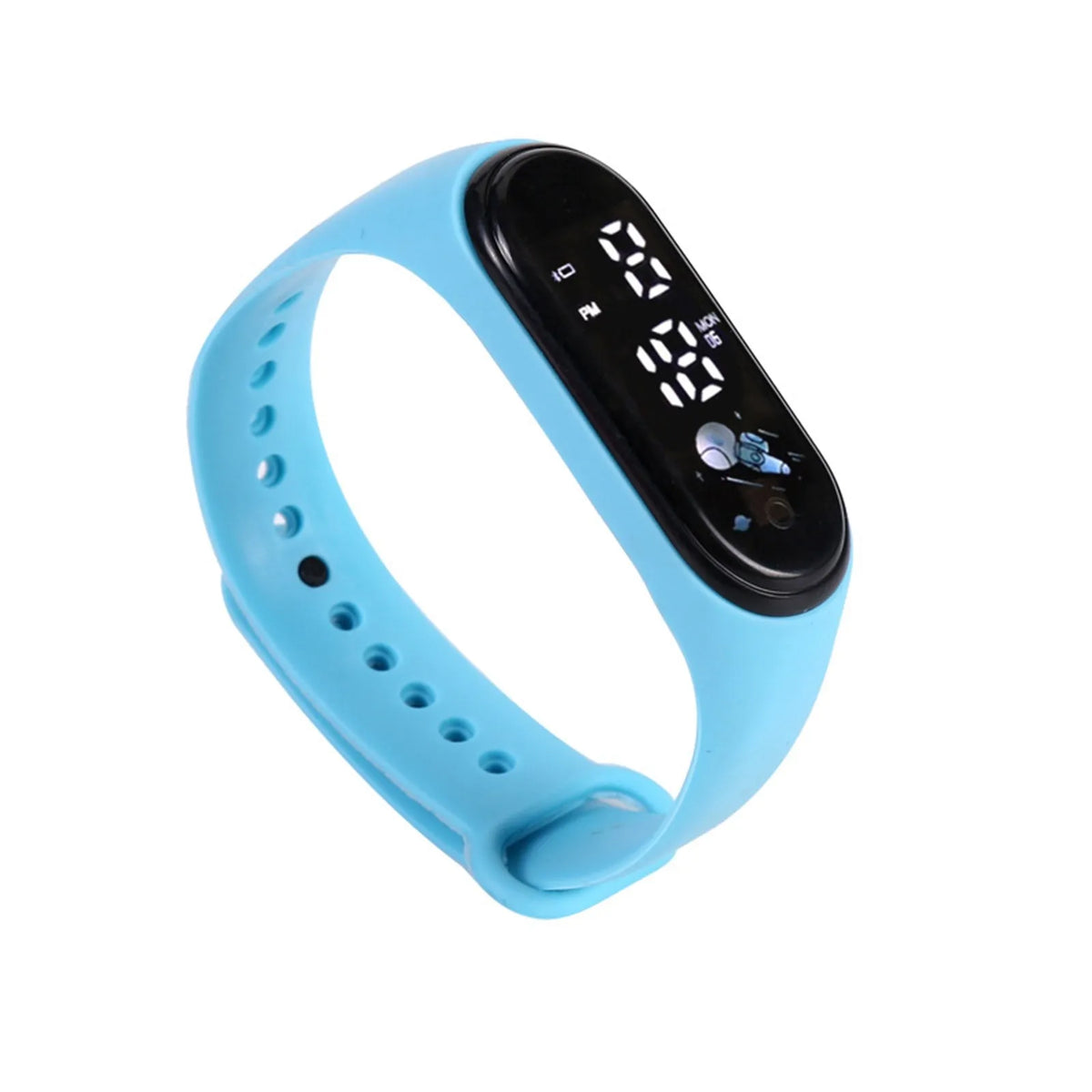 Kawaii Kids Digital Watch – Silicone Sports Watch Boys & Girls Kids Digital Watch Babs Sky Blue