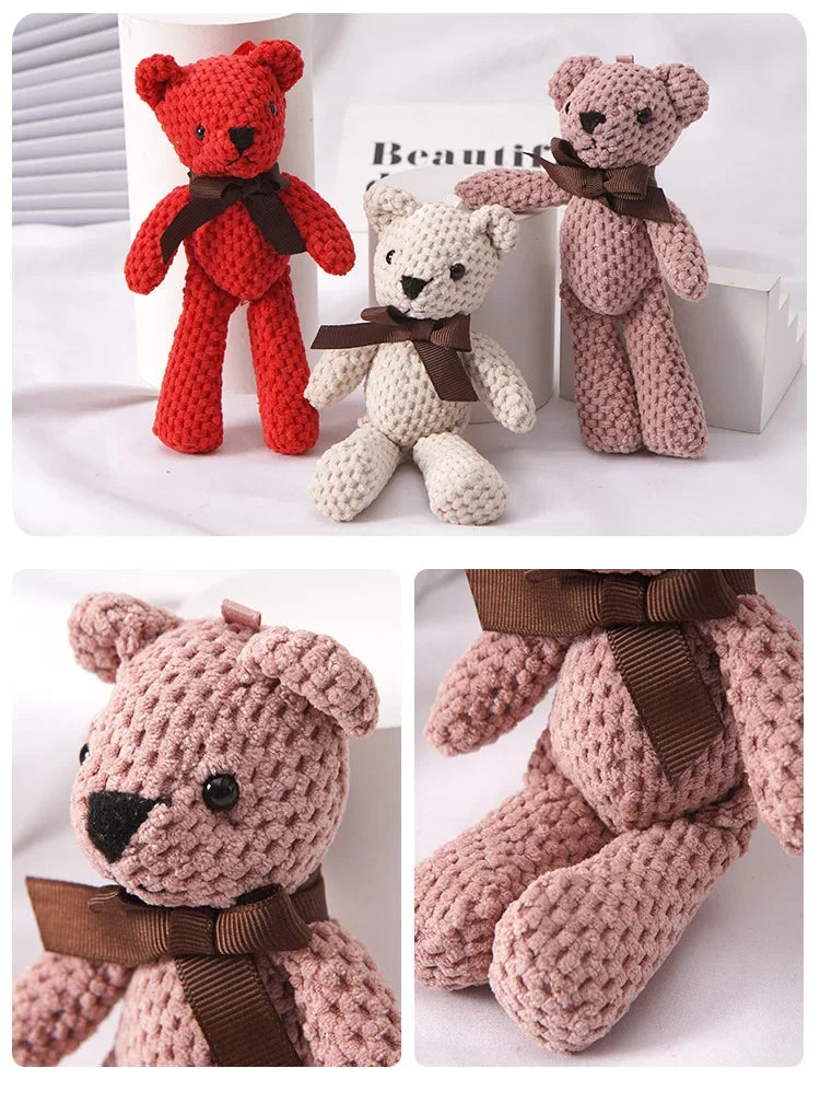 16cm Pineapple Bear Plush Toy – Mini Teddy Keychain Gift Stuffed Plush Toy Babs