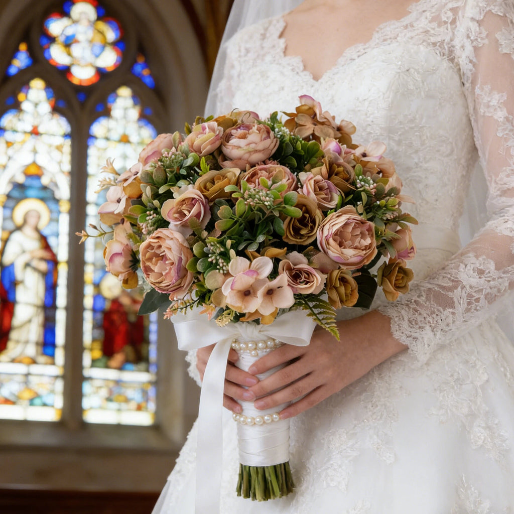 Silk Peony Artificial Flowers – Wedding & Home Décor Bouquet Artificial Silk Flowers Babs