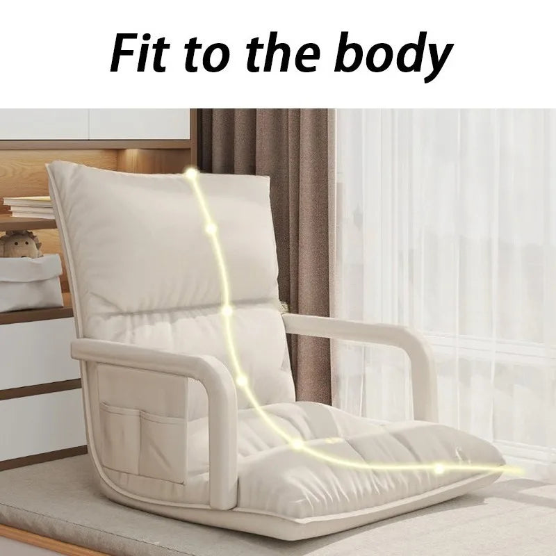 Nordic Folding Single Armchair – Modern Lazy Sofa for Living Room Folding Armchair Babs