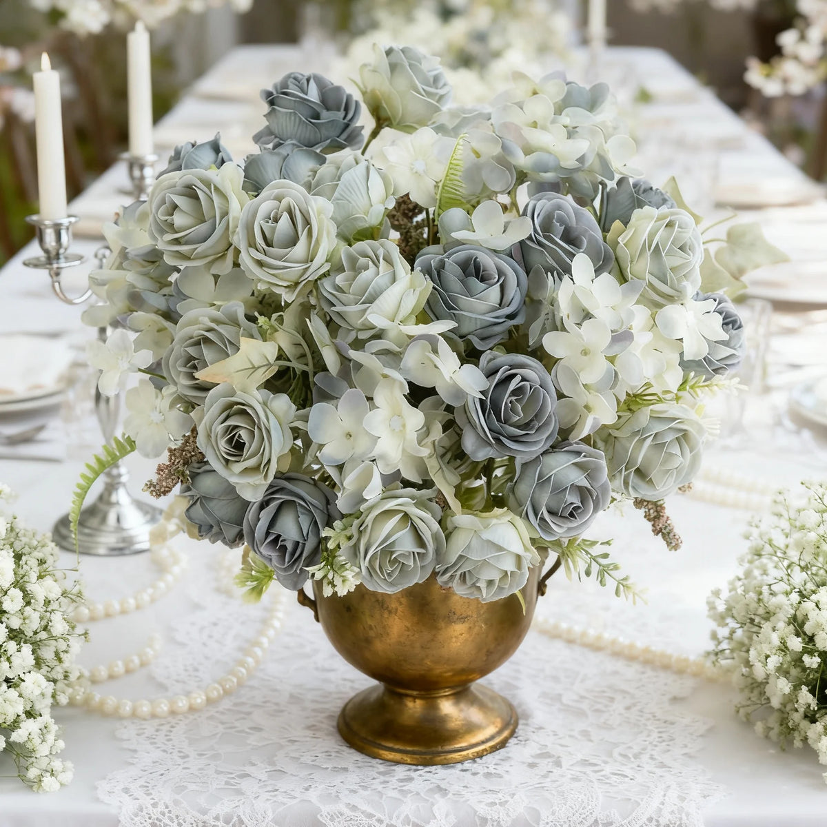 Silk Artificial Rose Bouquet – Wedding & Home Décor Gift Artificial Flower Bouquet Babs