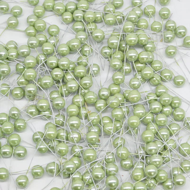 Pearl Stamens Artificial Berries for DIY Wreaths & Floral Décor Artificial Floral Picks Babs 011 100pcs