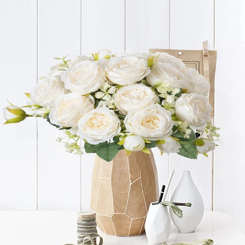 Artificial Silk Peony Bouquet – Wedding & Home Décor Gift Artificial Flower Bouquet Babs