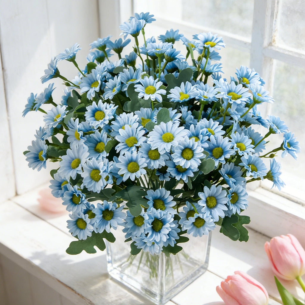 Silk Daisy Artificial Flowers for Weddings, Home & DIY Décor Artificial Flower Bouquet Babs