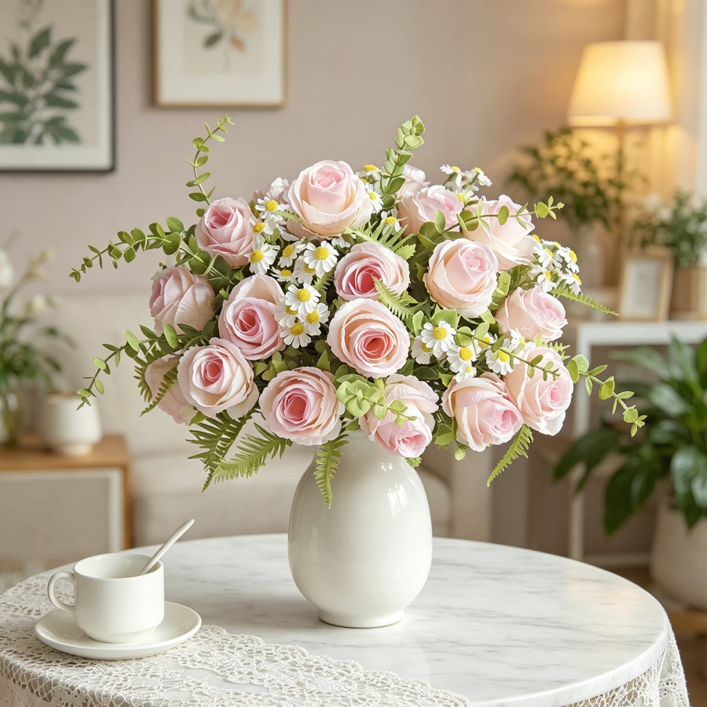 Artificial Silk Rose Bouquet for Wedding & Home Décor Artificial Silk Roses Babs